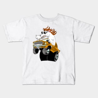 Orange Mustang!!! Kids T-Shirt